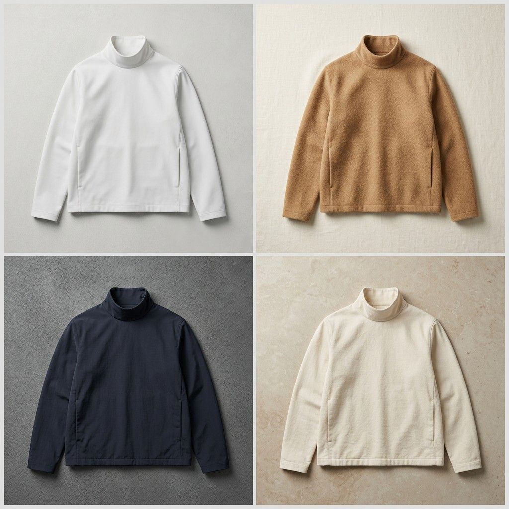 一个富有创意的时尚提示词，用于生成一款没有拉链、纽扣或可见扣件的未来感夹克。